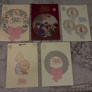 Bundle of Five Vintage Precious Moments Counted Cross Stitch Pattern Books